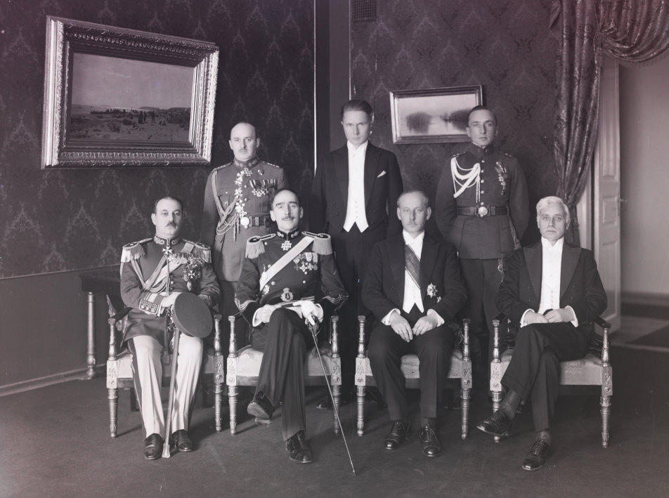 Rumeenia saadiku vürst Michel R. Sturdza volikirja vastuvõtmine 1932. aastal.