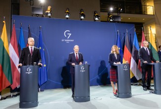 Balti peaministrite kohtumine Saksamaa liidukantsler Olaf Scholziga Berliinis