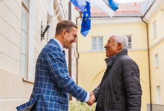 Eesti peaminister Kristen Michal ja Euroopa Ülemkogu eesistuja Antonio Costa