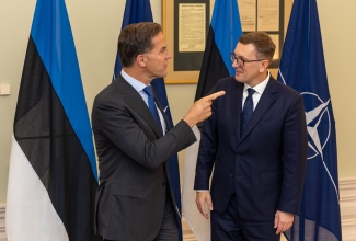 Eesti peaminister Kristen Michal ja NATO peasekretär Mark Rutte